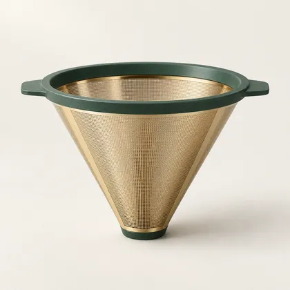 Reusable coffee filter demo product