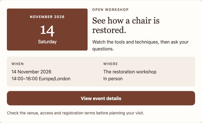 Event calendar, an actual bundled WConvert design for event promotion